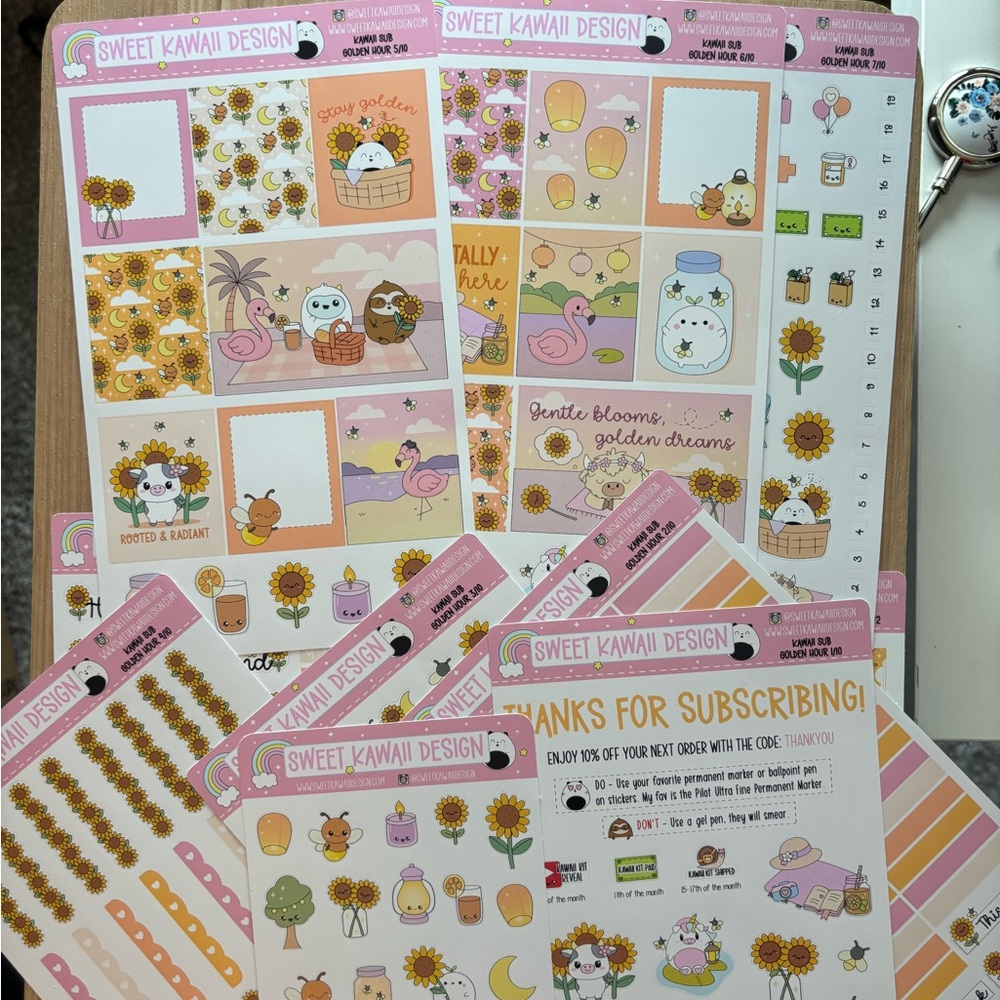 Three full sized (EC box size) Sweet Kawaii Design SKD subscription kits - Picture 4 of 5